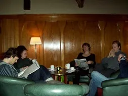 A shared dinner at a candlelit table